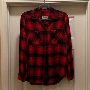 Express Boyfriend Flannel Button Down